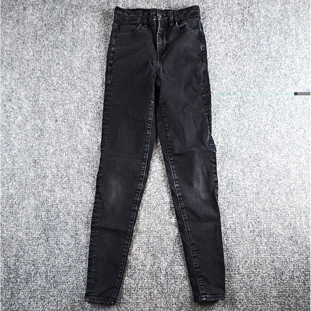 American Eagle Ne(x)t Level Stretch Skinny Jeans Washed Black Size 0 Regular